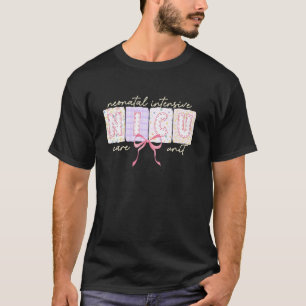 Camiseta Enfermeira da UTI Neonatal com Laço Fofo e Sedutor