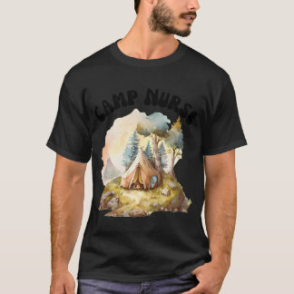 Camiseta Enfermeira de acampamento familiar