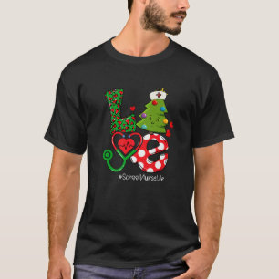 Camiseta Enfermeira de Amor Enfermeira Vida Árvore Enfermei