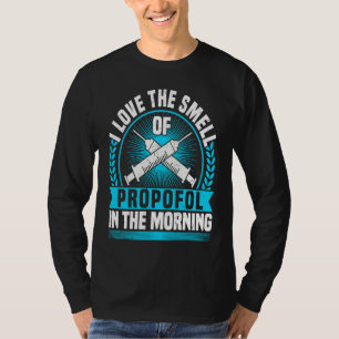 Camiseta Enfermeira de Anestesia Eu Amo o Cheiro de Propofo