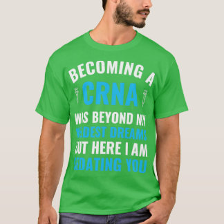 Camiseta Enfermeira de anestesia se tornando graduação em C