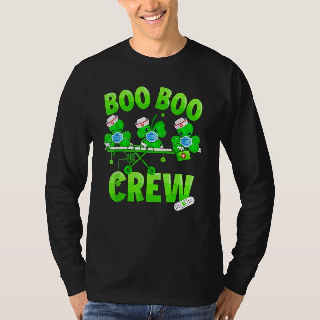 Camiseta Enfermeira de Boo Boo Enfermeira Dia de São Patríc (Frente)
