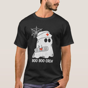 Camiseta Enfermeira de Boo Boo Enfermeira Engraçada Fantasm