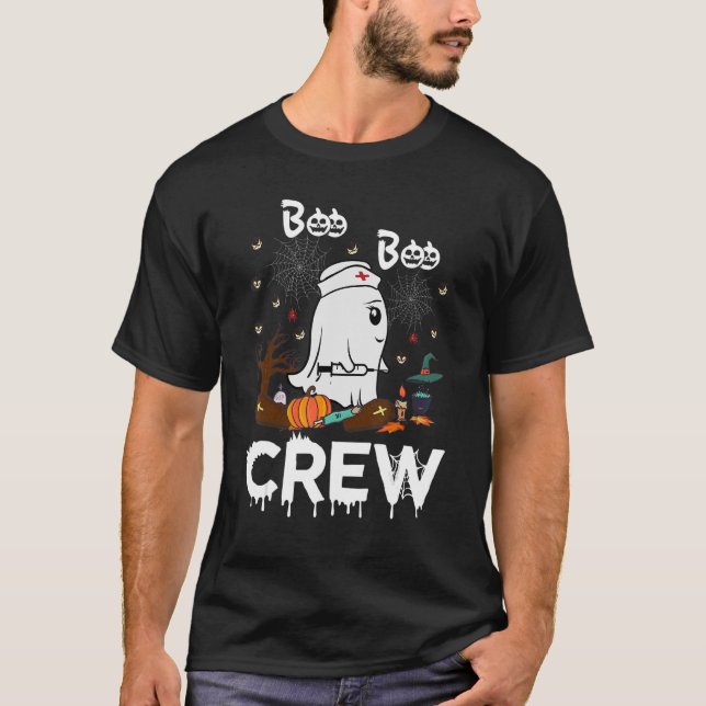 Camiseta Enfermeira de Boo Enfermeira Ghost Halloween (Frente)