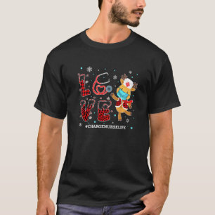 Camiseta Enfermeira de Carga do Amor Búfalo Xadrez Leopardo