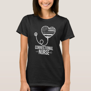 Camiseta Enfermeira de Correções Linha de Prata Fina Correç