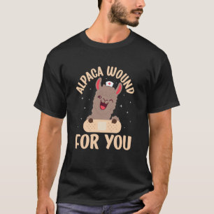 Camiseta Enfermeira de Cuidados com Feridas Alpaca Cuidados