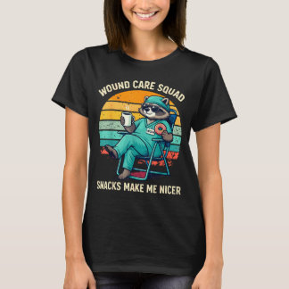 Camiseta Enfermeira de Cuidados com Feridas Comida Divertid