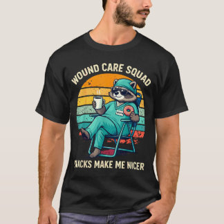 Camiseta Enfermeira de Cuidados com Feridas Comida Divertid