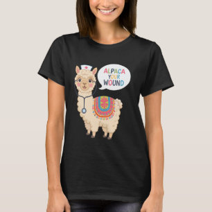 Camiseta Enfermeira de Cuidados com Feridas Engraçada Alpac