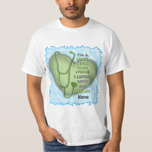 Camiseta Enfermeira de Cuidados de Longo Prazo do Coração V
