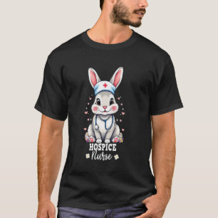 Camiseta Enfermeira de Cuidados Paliativos Bunny Com Esteto
