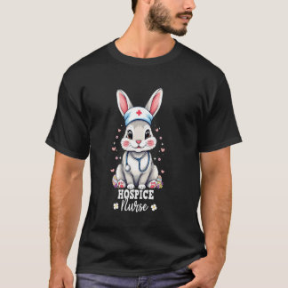 Camiseta Enfermeira de Cuidados Paliativos Bunny Com Esteto