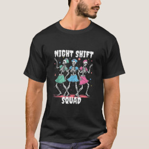 Camiseta Enfermeira de dança, enfermeira de turno da noite