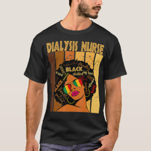 Camiseta Enfermeira de diálise afro-americana negra