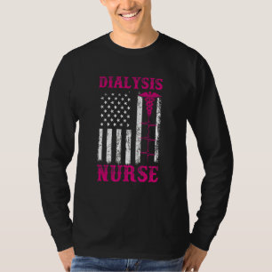 Camiseta Enfermeira de diálise American Flag Technician