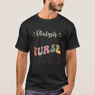 Camiseta Enfermeira de Diálise Enfermagem em Nefrologia Ret