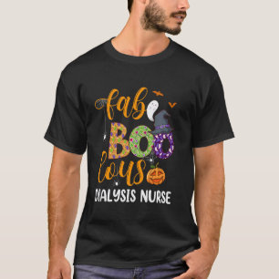 Camiseta Enfermeira de Diálise Faboolous Dia das Bruxas Enf
