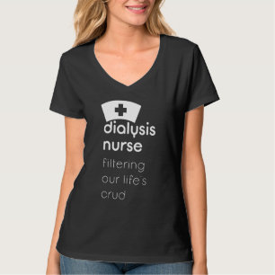 Camiseta Enfermeira de diálise filtrando nossas vidas em br