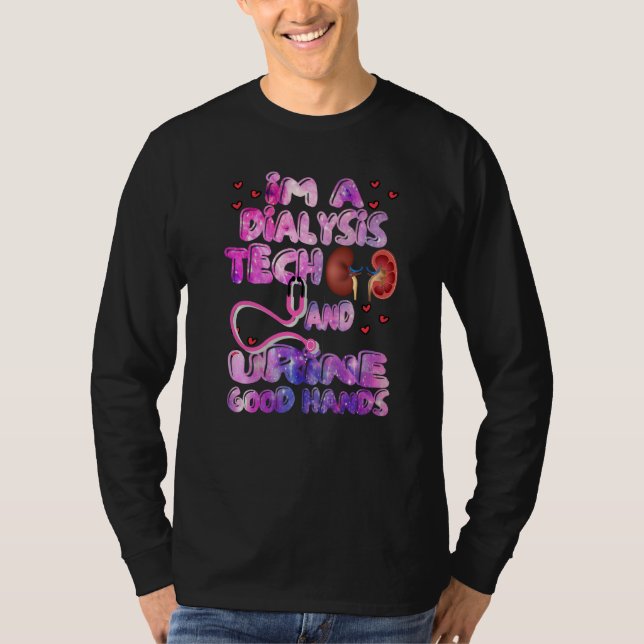 Camiseta Enfermeira de diálise Nefrologia Doença Renal Enfe (Frente)