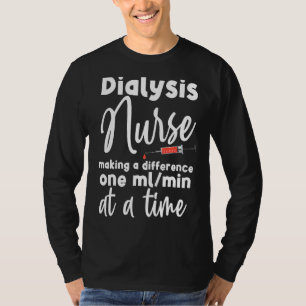Camiseta Enfermeira de Diálise para Técnico de Coração Nefr
