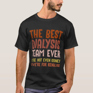 Camiseta Enfermeira de diálise Piada renal Matriz técnica d