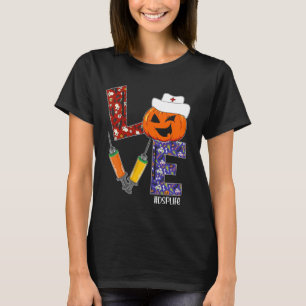 Camiseta Enfermeira de DSP Amor Enfermeira Vida Halloween P