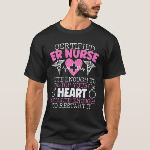Camiseta Enfermeira de Emergência Caduceus Estetoscópio
