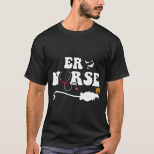 Camiseta Enfermeira de Emergência Enfermeira de ER Hallowee