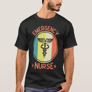 Camiseta Enfermeira de Emergência Estampa Gráfica Enfermeir