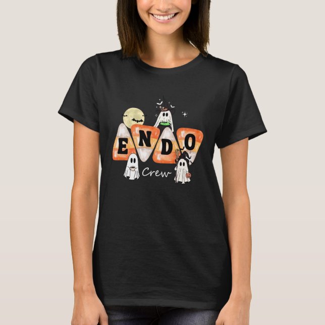 Camiseta Enfermeira de Endoscopia da Endo Crew Colonoscopia (Frente)