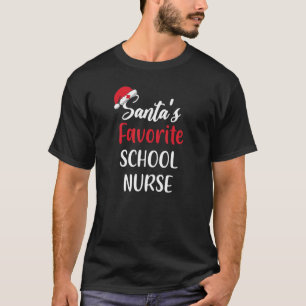 Camiseta Enfermeira de escola favorita Natal 1