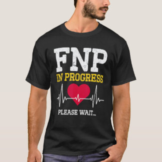 Camiseta Enfermeira de Família Fnp em Andamento Enfermagem