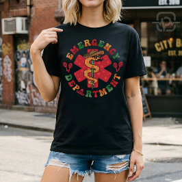 Camiseta Enfermeira de Festa do Departamento de Emergência 