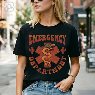 Camiseta Enfermeira de Festa do Departamento de Emergência