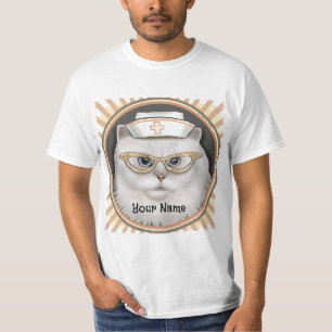 Camiseta Enfermeira de Gato Persa