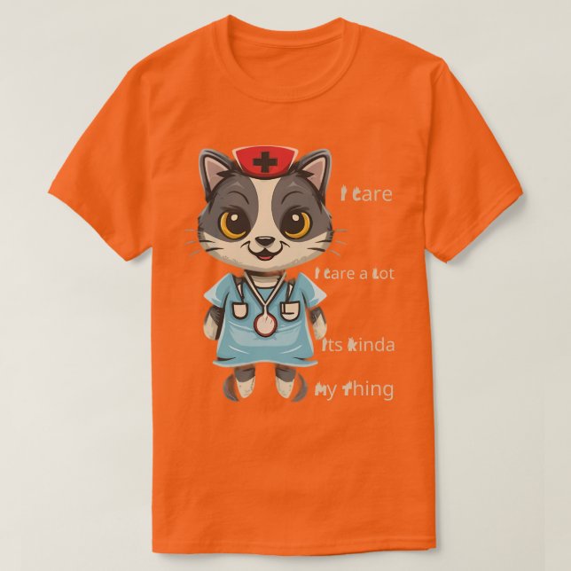 Camiseta Enfermeira de Gatos: É a minha coisa (Frente do Design)