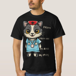 Camiseta Enfermeira de Gatos: É a minha coisa