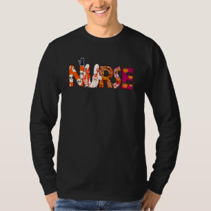 Camiseta Enfermeira de Halloween Enfermagem Saudável Enferm