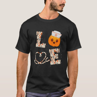 Camiseta Enfermeira de Halloween Enfermeira de Amor Cute En