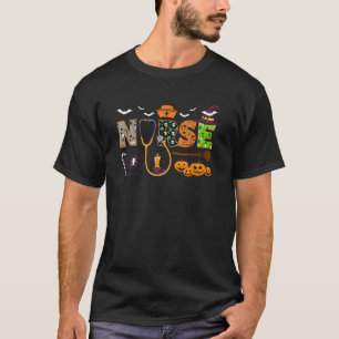 Camiseta Enfermeira de Halloween Enfermeira Enfermeira Cute