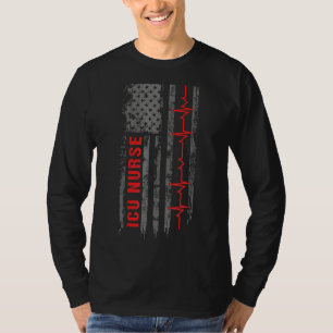 Camiseta Enfermeira de Icu Cuidados Críticos Enfermeira de