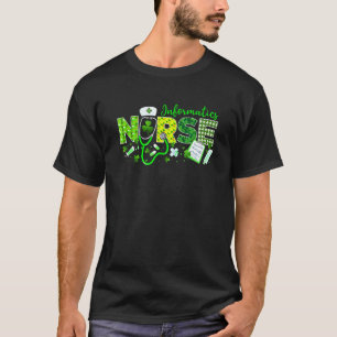 Camiseta Enfermeira de Informática Dia de São Patrício Amor