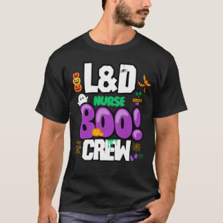 Camiseta Enfermeira de L&D - Tripulação de Boo - Halloween