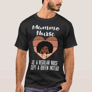 Camiseta Enfermeira de Mamografia Negra CNA LPN APN Melanat