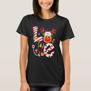 Camiseta Enfermeira de Natal Amor UTI Neonatal RN PS Santa 