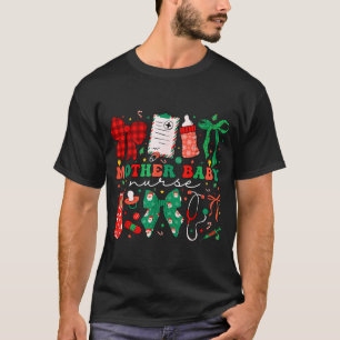Camiseta Enfermeira de Natal Coquette Stpartum Mãe Bebê Nat