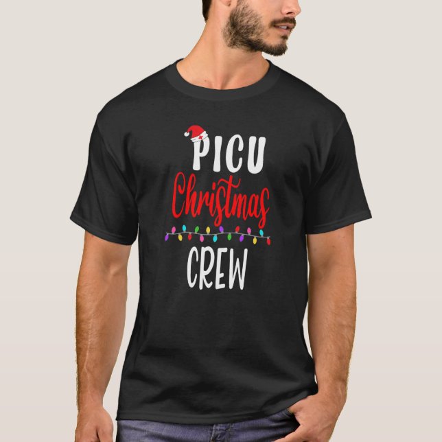 Camiseta Enfermeira de Natal Correspondente com ER Enferman (Frente)