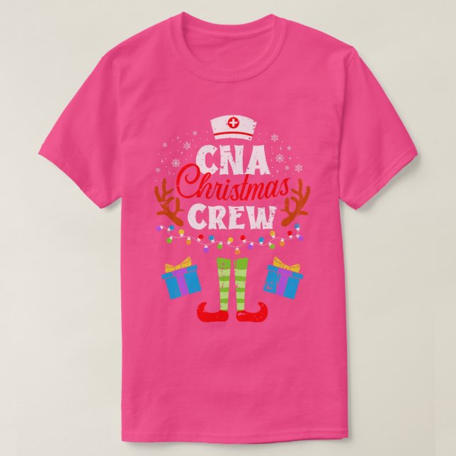 Camiseta Enfermeira de Natal da CNA Enfermeira Enfermeira M (Frente do Design)