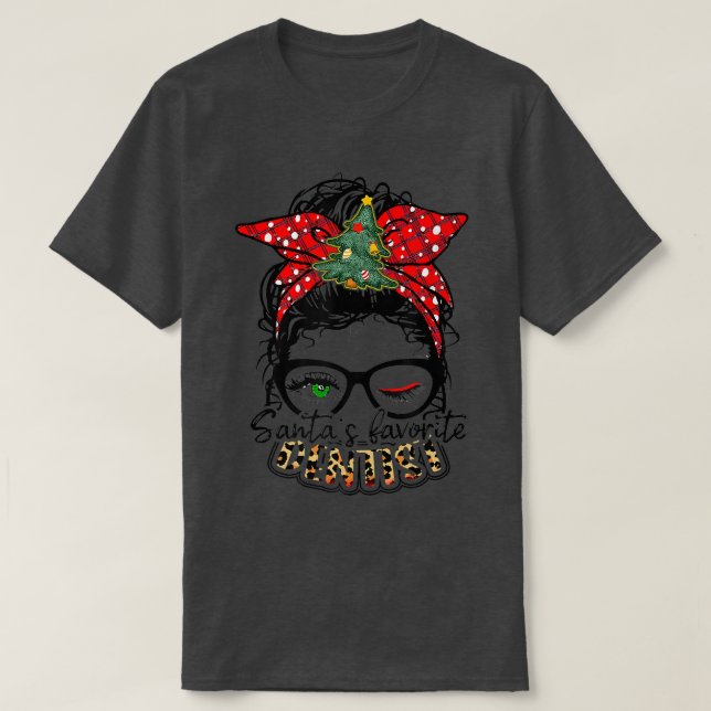 Camiseta Enfermeira de Natal Dentist Santas Enfermeira Favo (Frente do Design)
